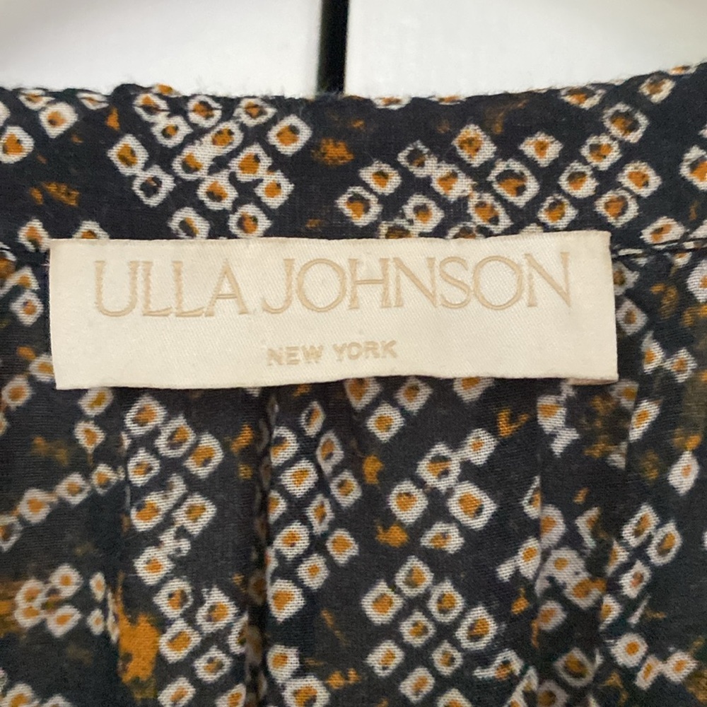 Ulla Johnson Black and Cream Floral Maxi Dress - Picture 9 of 16